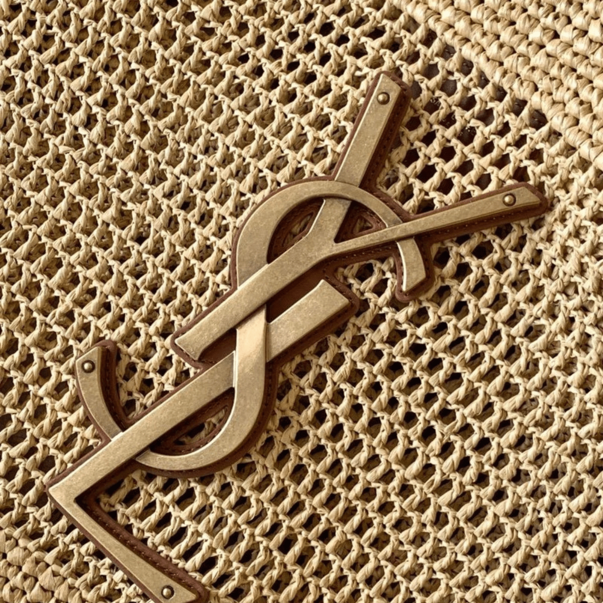 Yves Saint Laurent Icare Tasche aus Raffia