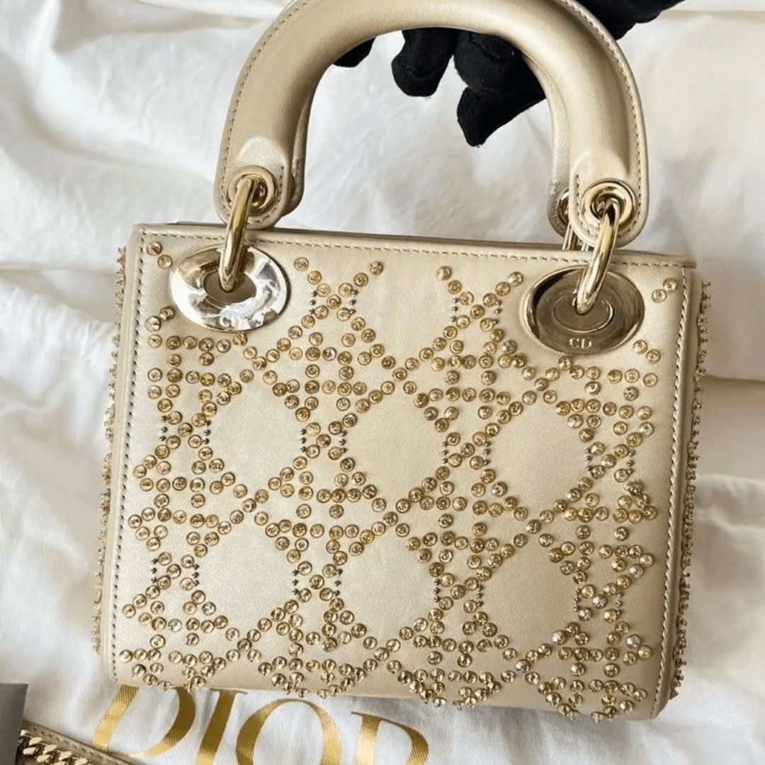 Dior – Mini Lady Dior mit Perlenstickerei