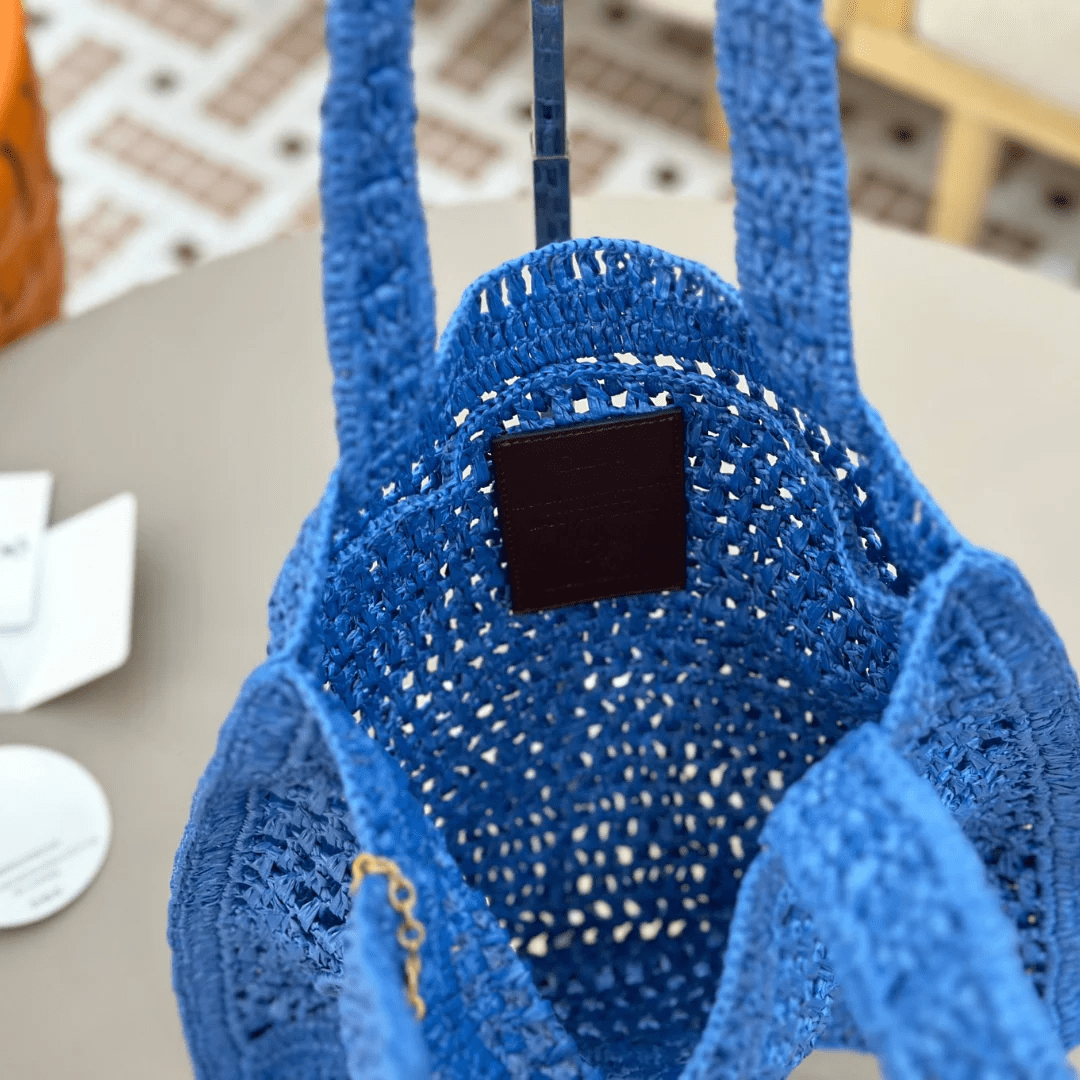 Chloé – Summer Banana Tasche aus Raffia