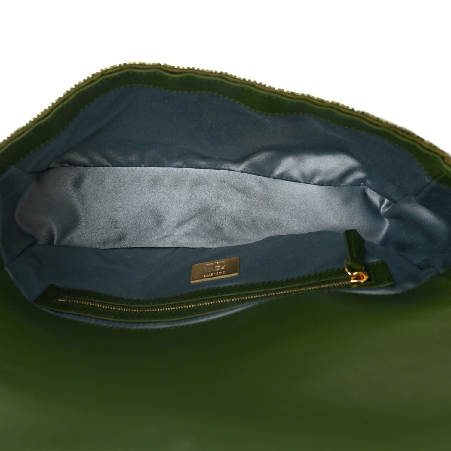 Fendi Baguette Bag in Grünen Pailletten und Leder