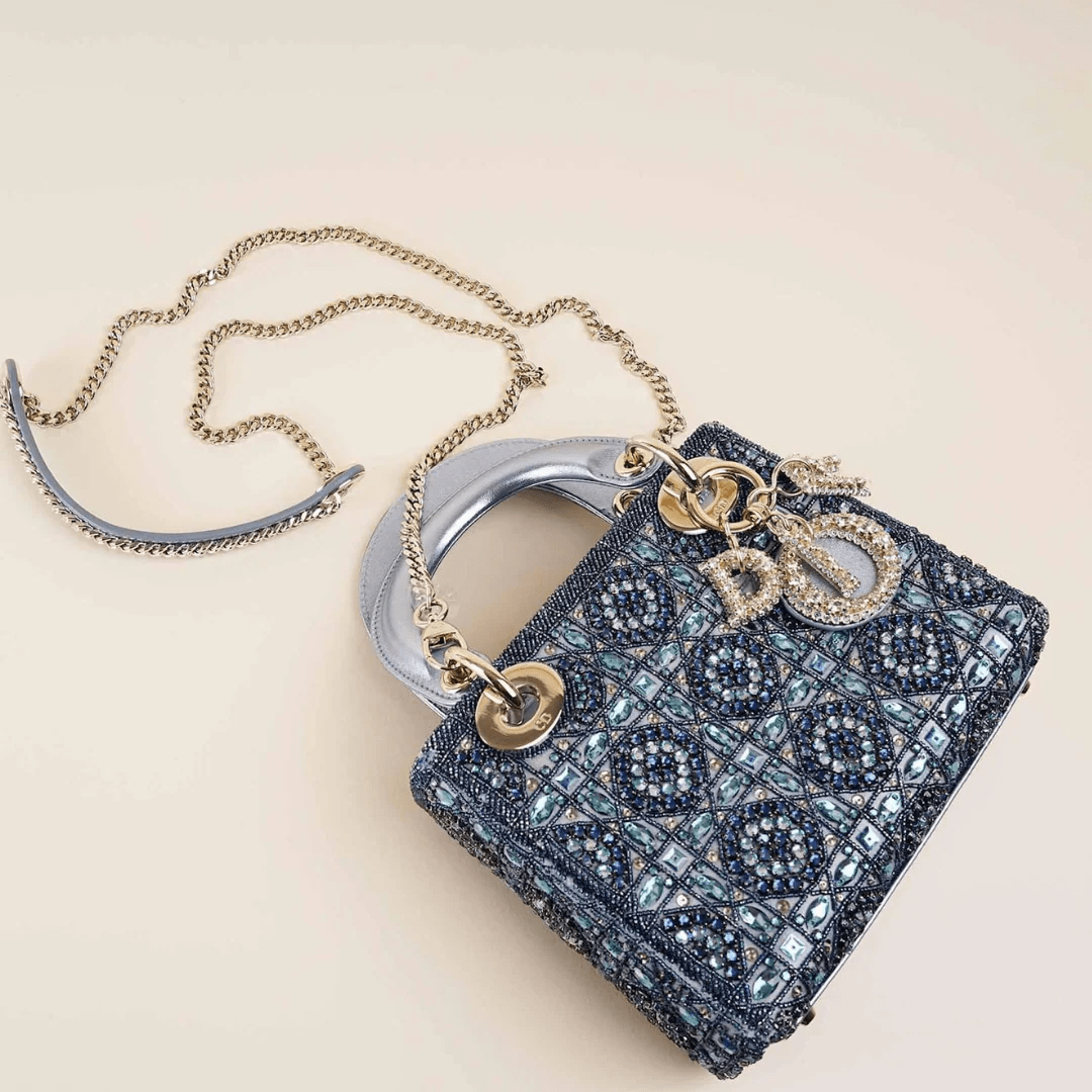 Lady Dior Mini Perlen Tasche