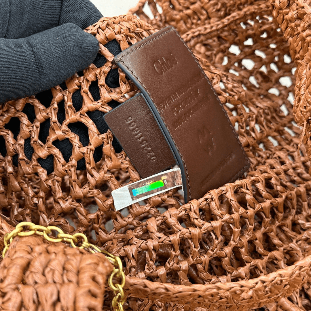 Chloé – Summer Banana Tasche aus Raffia