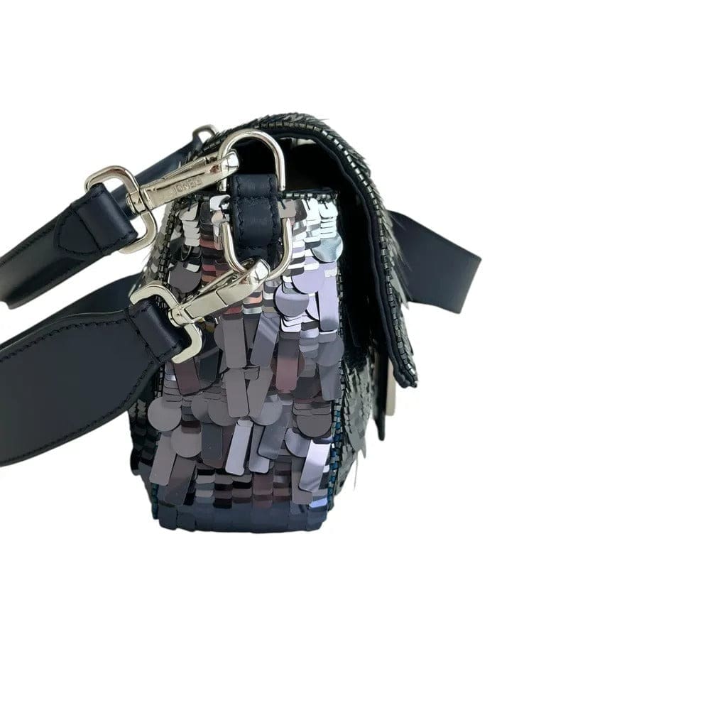Fendi Baguette Bag in Blauen Pailletten und Leder